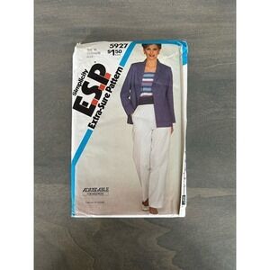 Simplicity Vintage Uncut Misses Pants and Unlined Jacket Size 12/14/16 No 5927